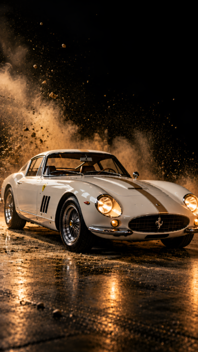 Classic Ferrari Golden Dust 4K Car Wallpaper 3840x2160 - Free Download