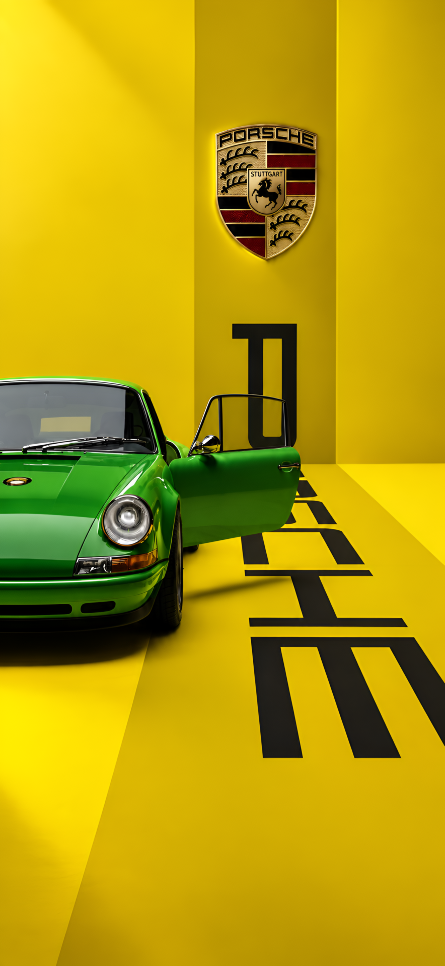 Green Porsche Classic Car 4K Wallpaper - pixora4k.com
