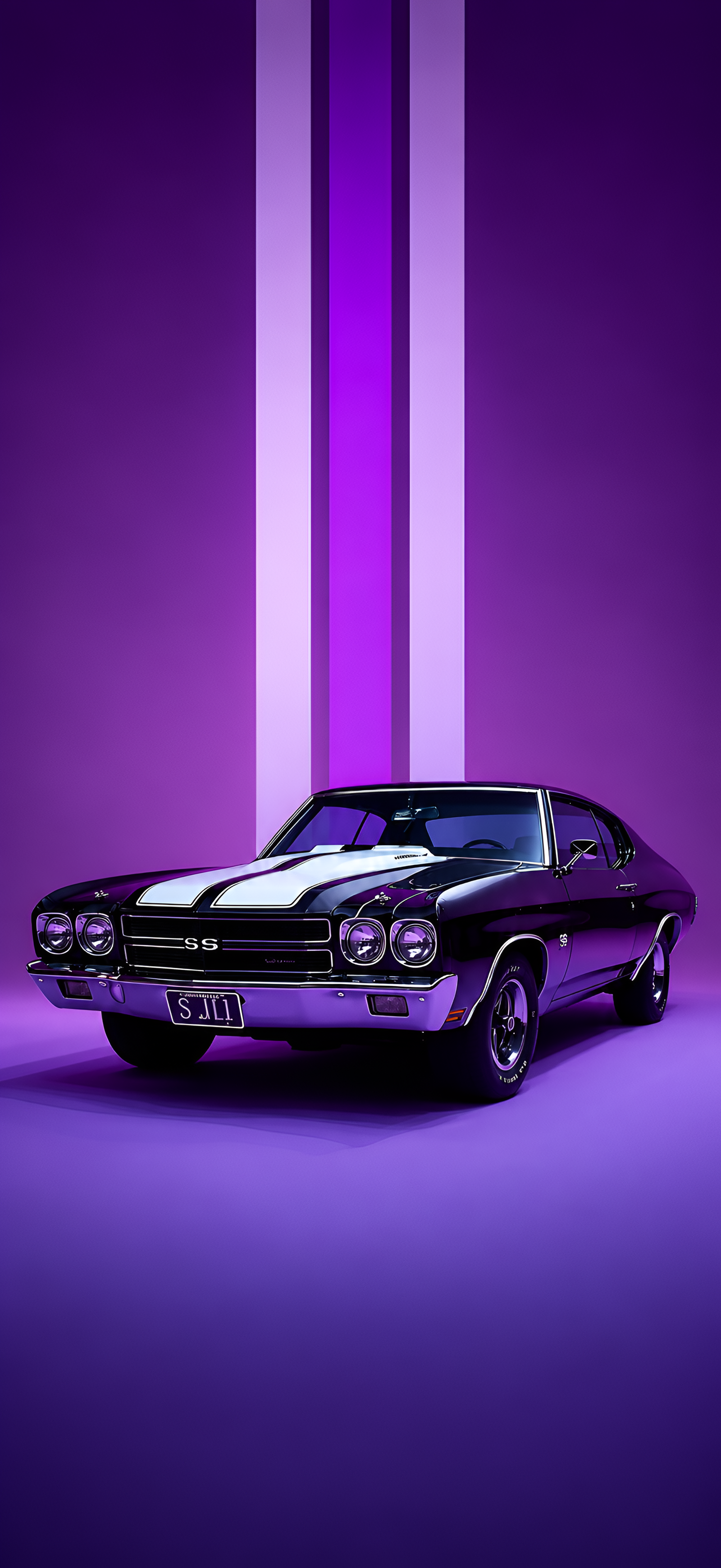 Purple Chevrolet Chevelle SS 4K Wallpaper 3840x2160 - Free Download
