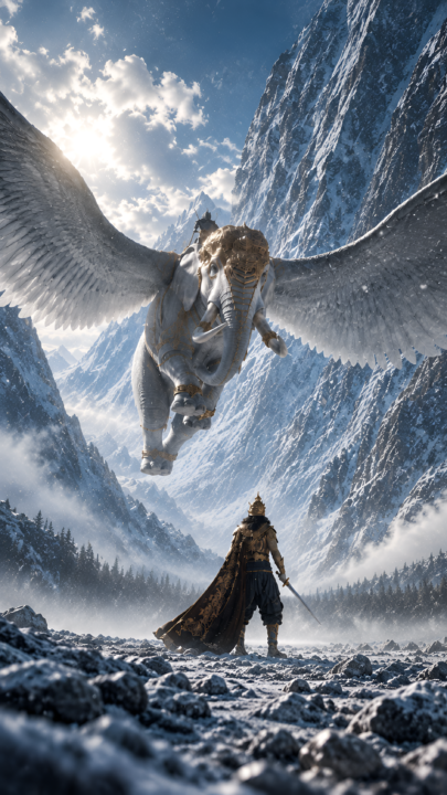 Ramayana Epic Himalayan Warrior – 4K Wallpaper 3840x2160 - Free Download