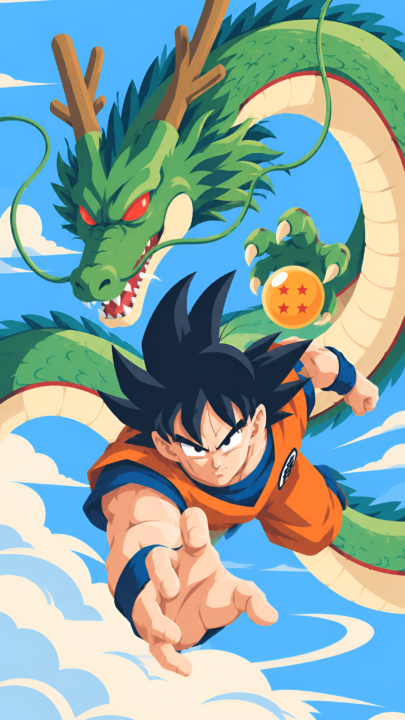 Goku & Shenron Action Wallpaper 3840x2160 - Free Download