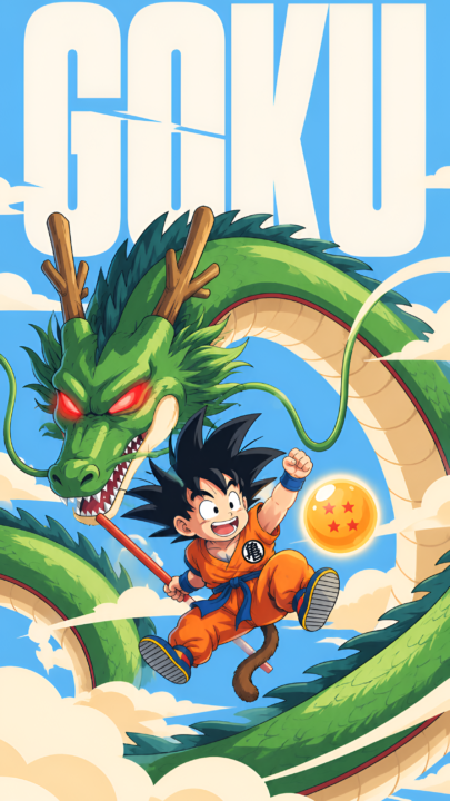 Kid Goku & Shenron Dragon Ball Wallpaper 3840x2160 - Free Download