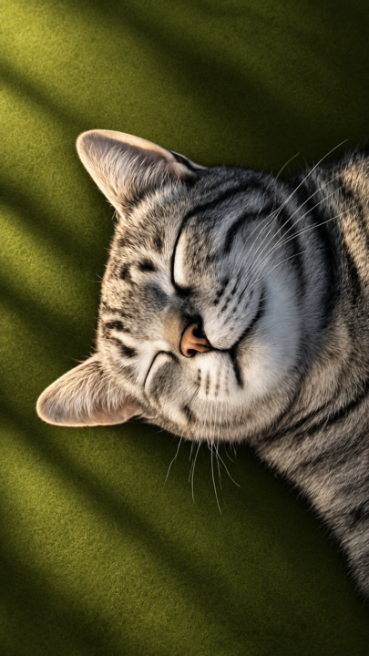 Sleeping Tabby Cat 4K Wallpaper – Cute Cozy Cat Wallpaper 3840x2160 - Free Download