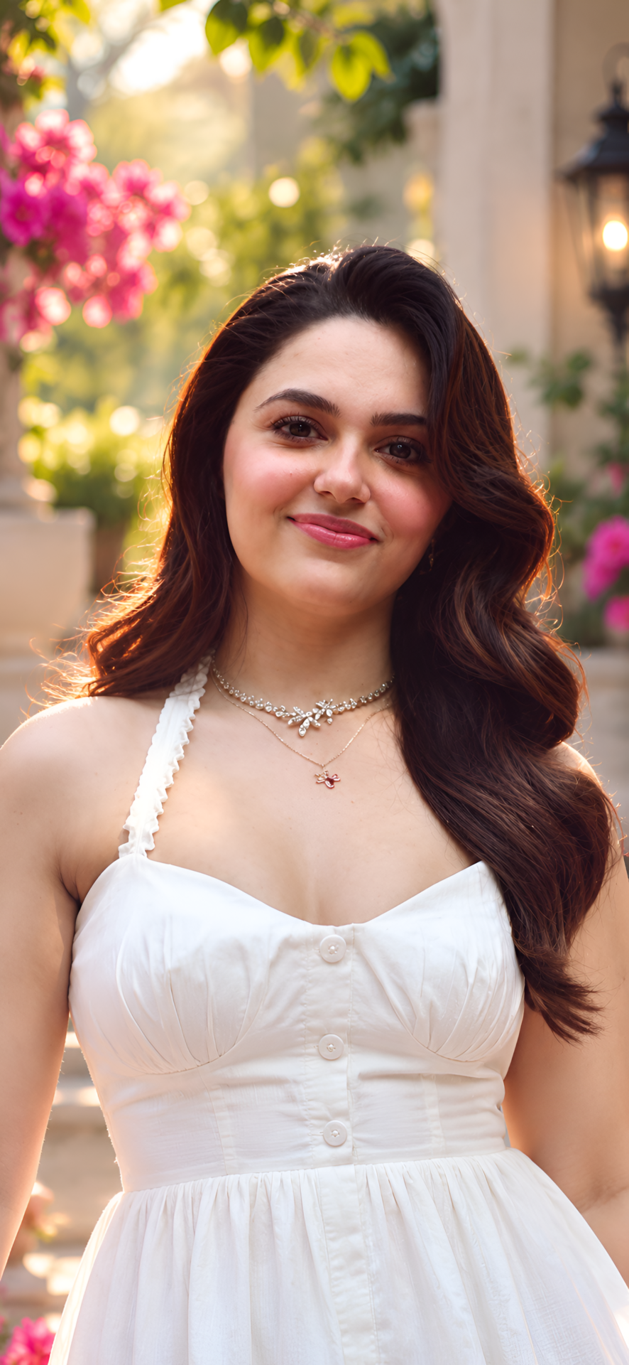 Aneet Padda White Dress Portrait Wallpaper 4K - pixora4k.com