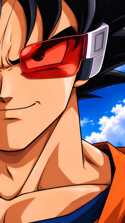 Goku Red Scouter 4K Anime Wallpaper 3840x2160 - Free Download