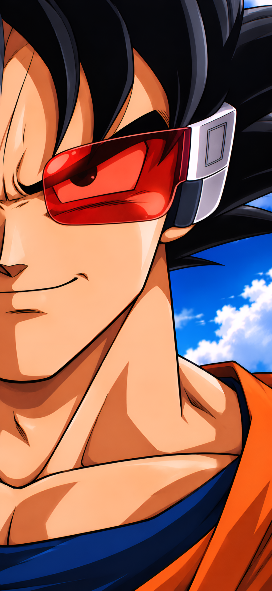 Goku Red Scouter 4K Anime Wallpaper - pixora4k.com
