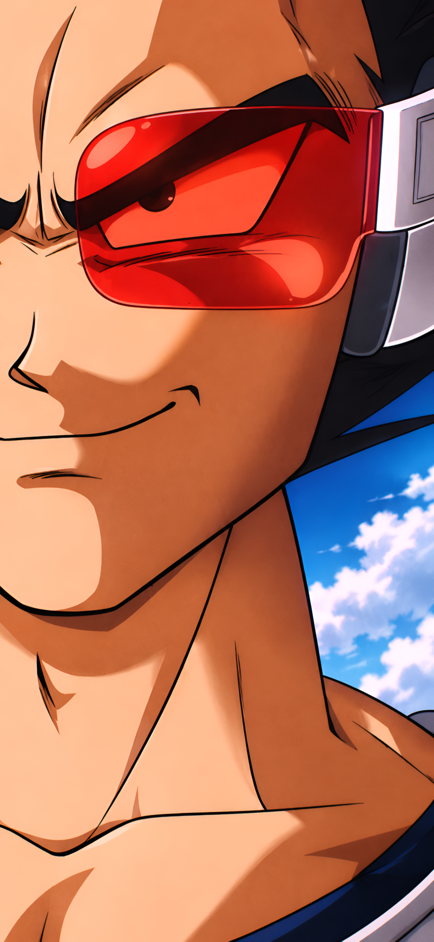 Goku Portrait Wallpaper – Red Scouter 4K - pixora4k.com