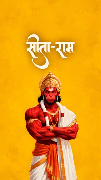 Lord Hanuman Sita Ram 4K Wallpaper – Powerful Bajrangbali Art 3840x2160 - Free Download