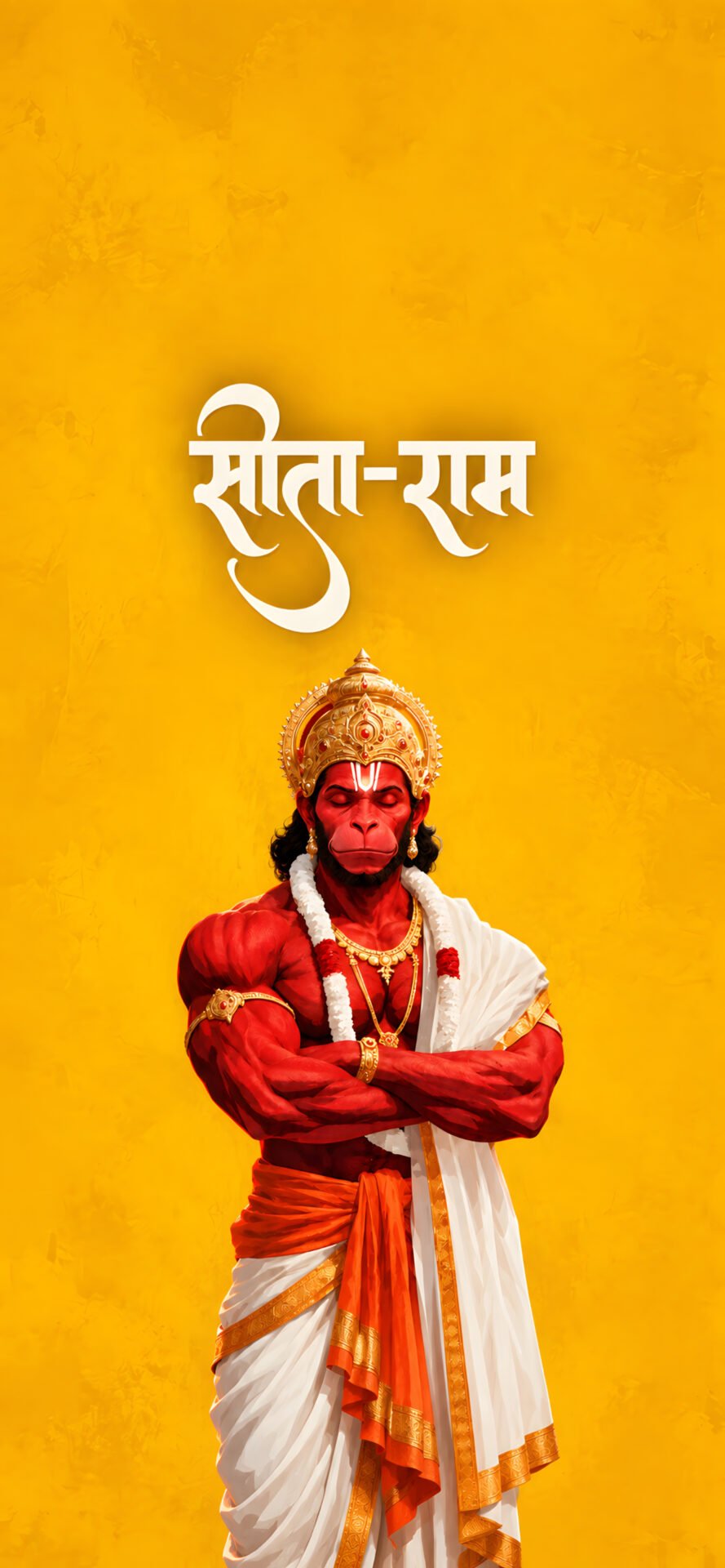 Lord Hanuman Sita Ram 4K Wallpaper – Powerful Bajrangbali Art - pixora4k.com