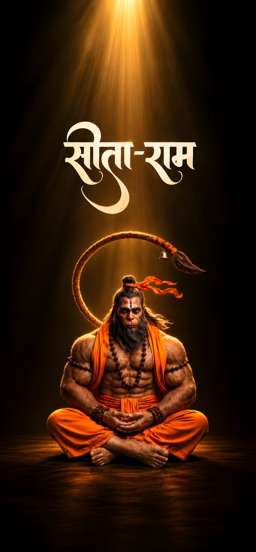 Lord Hanuman Sita Ram 4K Wallpaper – Powerful Hindu Devotional Art - pixora4k.com