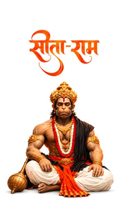 Lord Hanuman Sita Ram 4K Wallpaper – Meditating Bajrangbali 3840x2160 - Free Download