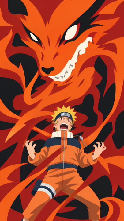 Naruto & Kurama 4K Wallpaper – Nine Tails Anime Art 3840x2160 - Free Download