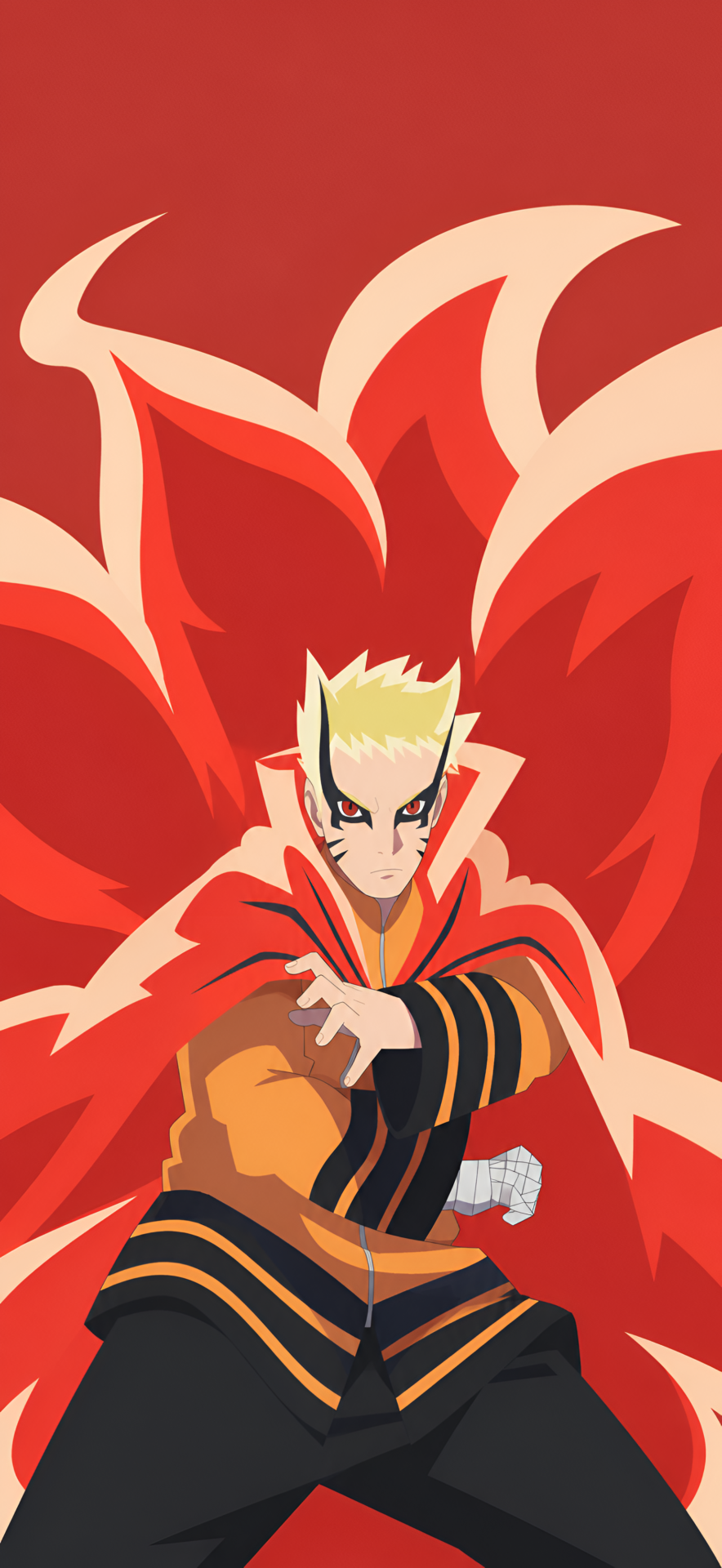 Naruto 4K Wallpaper – Powerful Red Chakra Anime Art - pixora4k.com