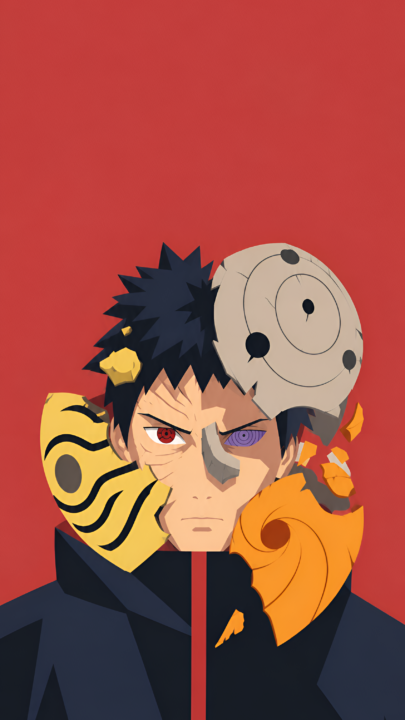 Obito Uchiha Mask 4K Wallpaper – Dark Naruto Anime Art 3840x2160 - Free Download