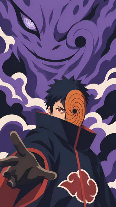 Obito Uchiha 4K Wallpaper – Purple Chakra Naruto Art 3840x2160 - Free Download