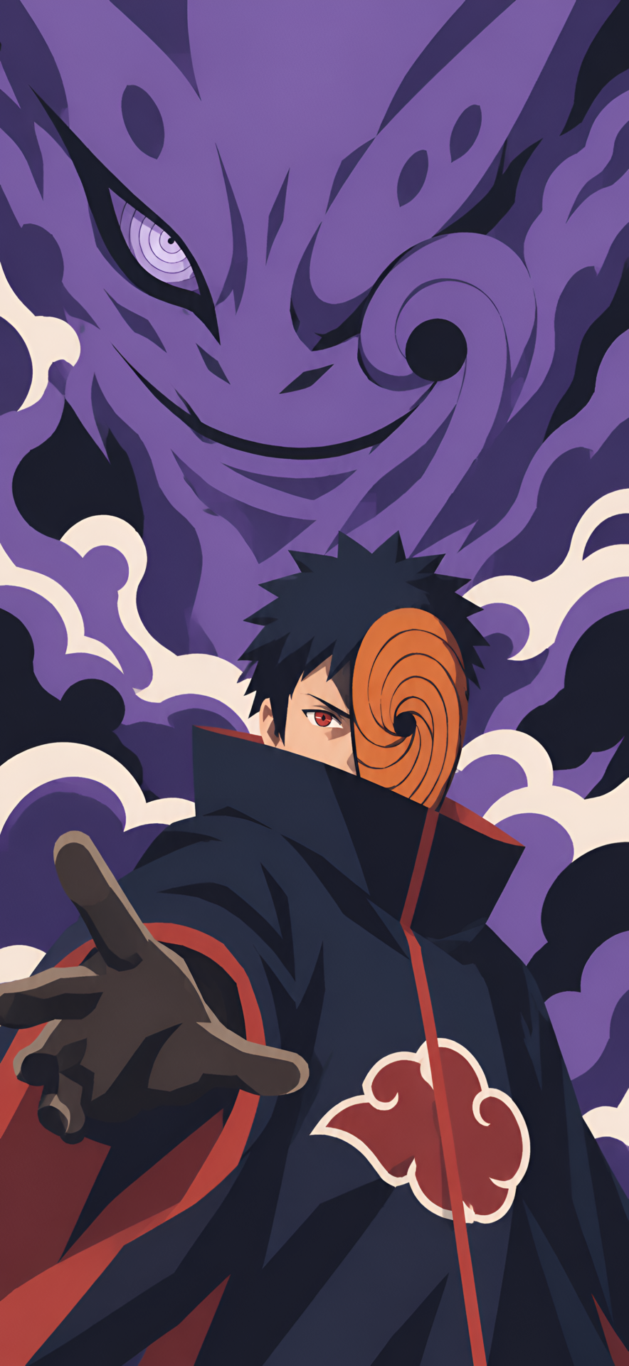 Obito Uchiha 4K Wallpaper – Purple Chakra Naruto Art - pixora4k.com