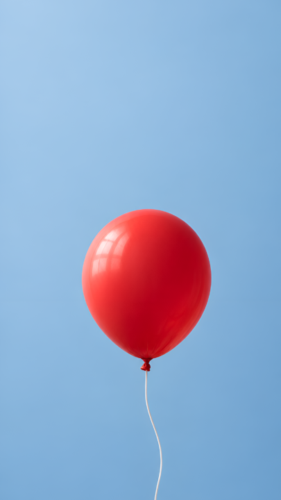 Red Balloon Minimalist 4K Wallpaper 3840x2160 - Free Download