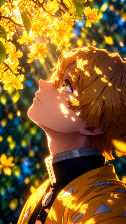 Zenitsu Agatsuma Golden Light 4K Wallpaper 3840x2160 - Free Download
